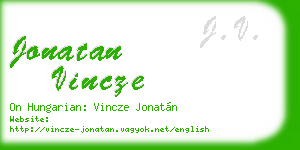 jonatan vincze business card
